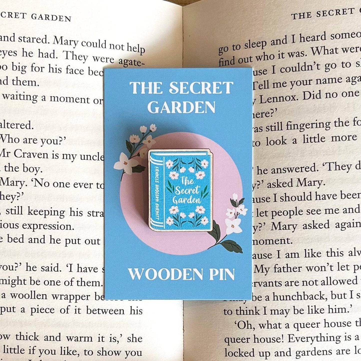 The Secret Garden Wooden Pin