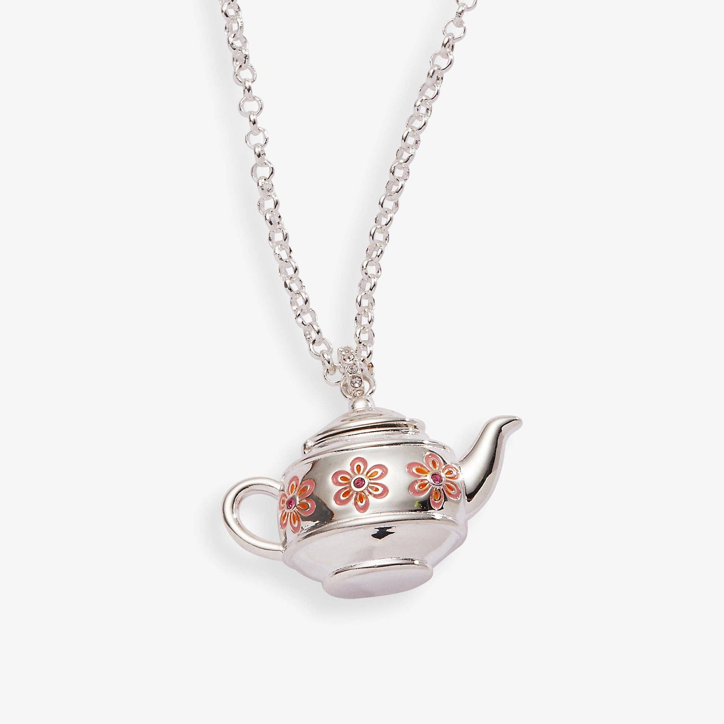 Teapot Locket Necklace Pendant