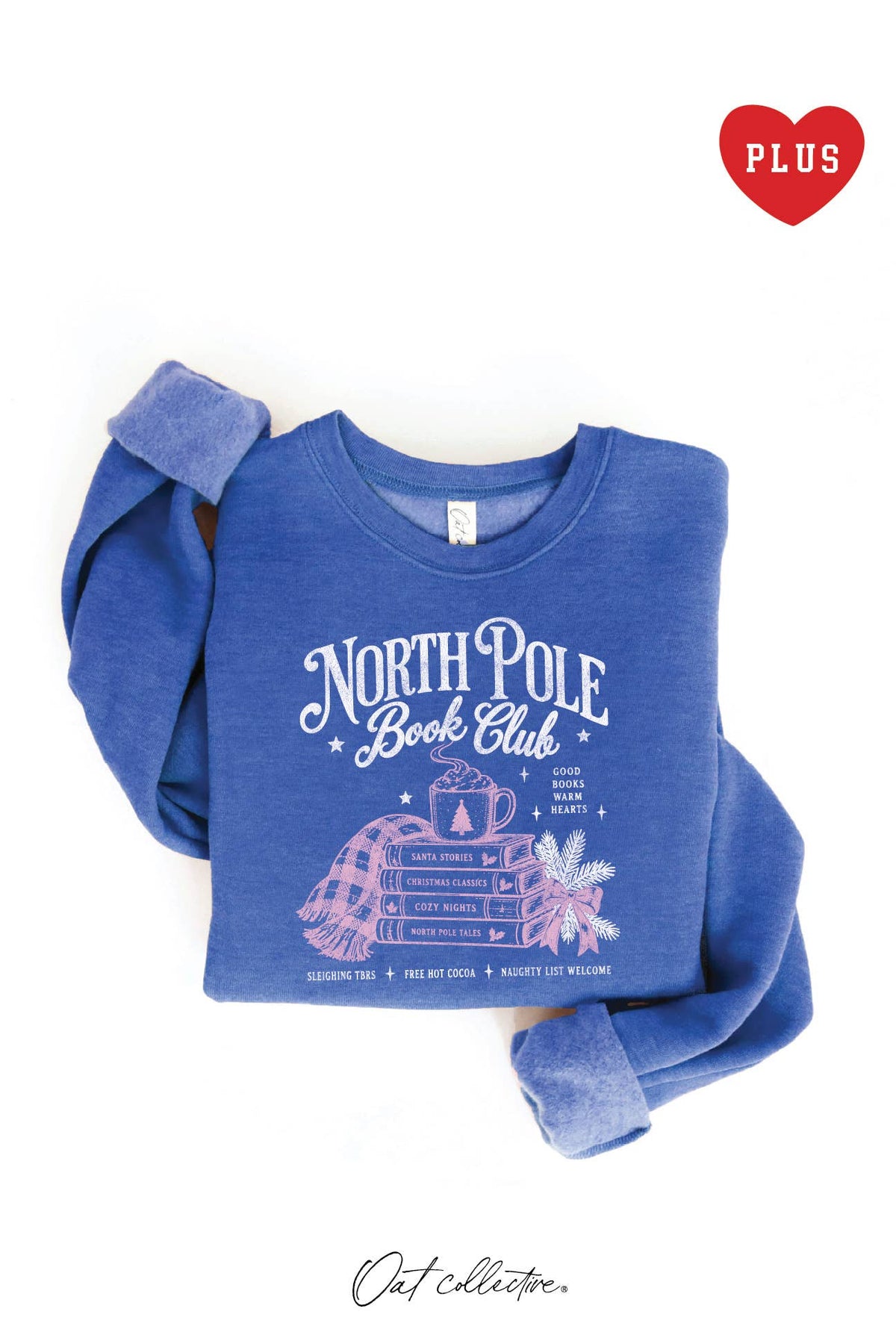 NORTH POLE BOOK CLUB Plus Graphic Sweatshirt