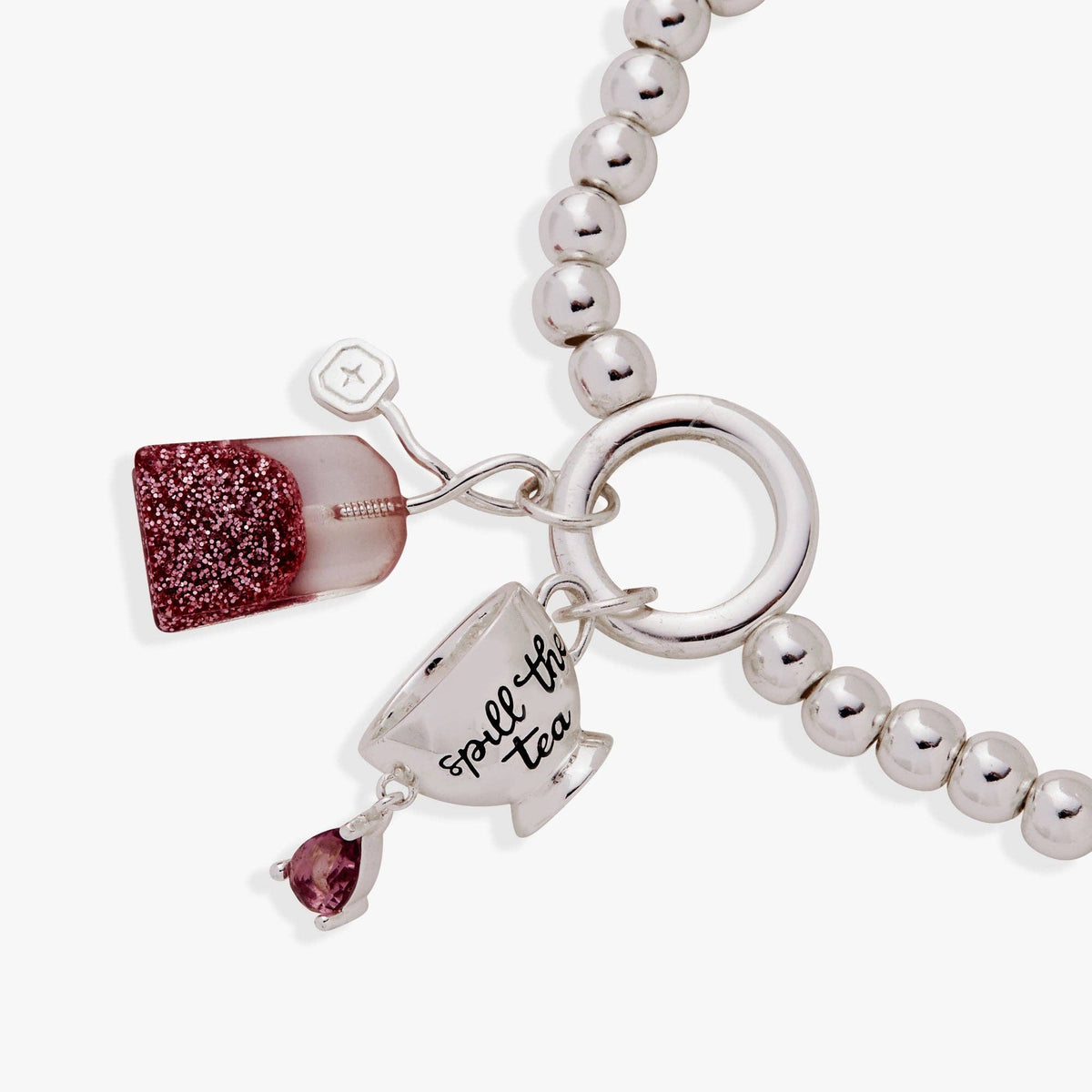 'Spill the Tea' Cup & Tea Bag Stretch Bracelet