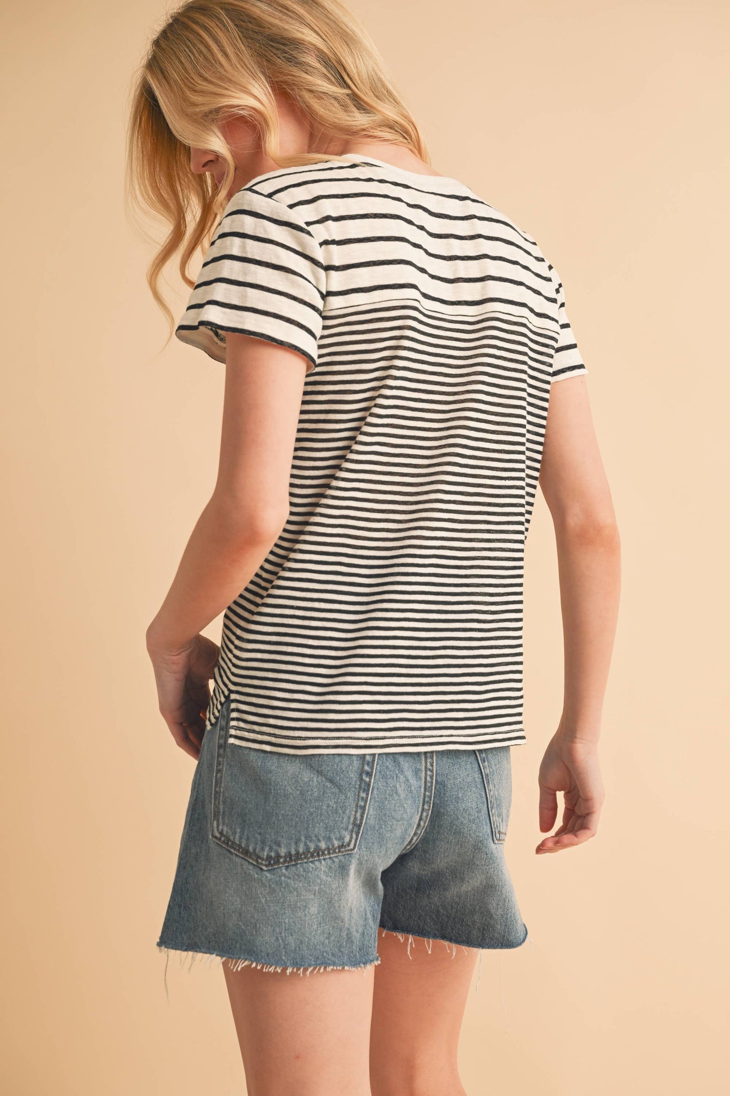 Raw Edge Denim Shorts