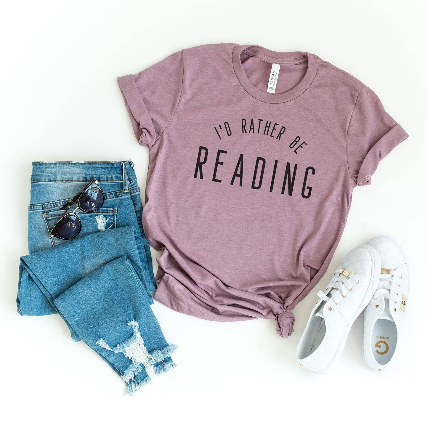 I'd Rather Be Reading Short Sleeve Graphic Tee