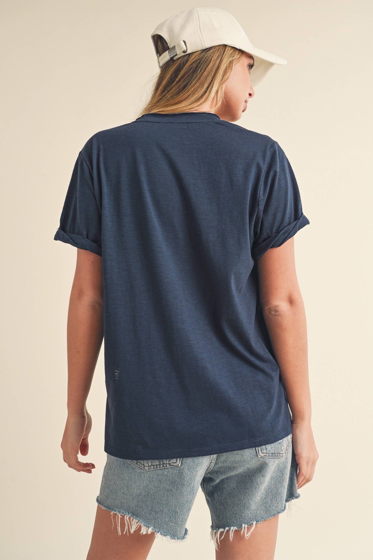 V-Neck Short Sleeve Top