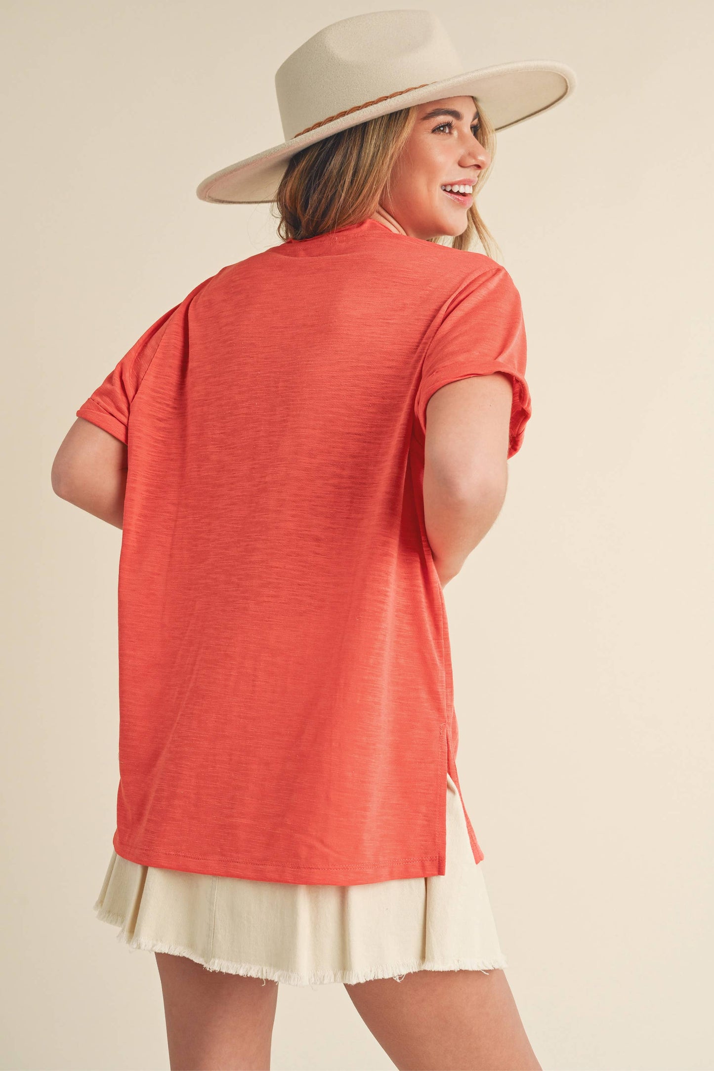 V-Neck Short Sleeve Top