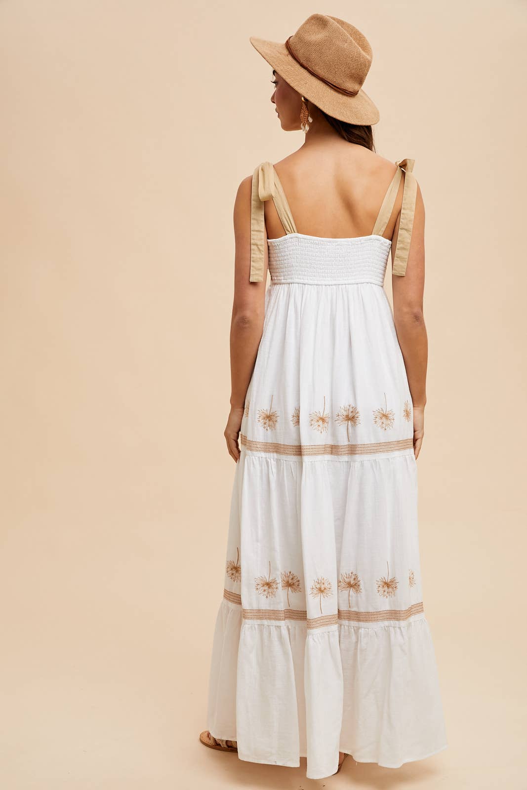 EMBROIDERED MAXI DRESS