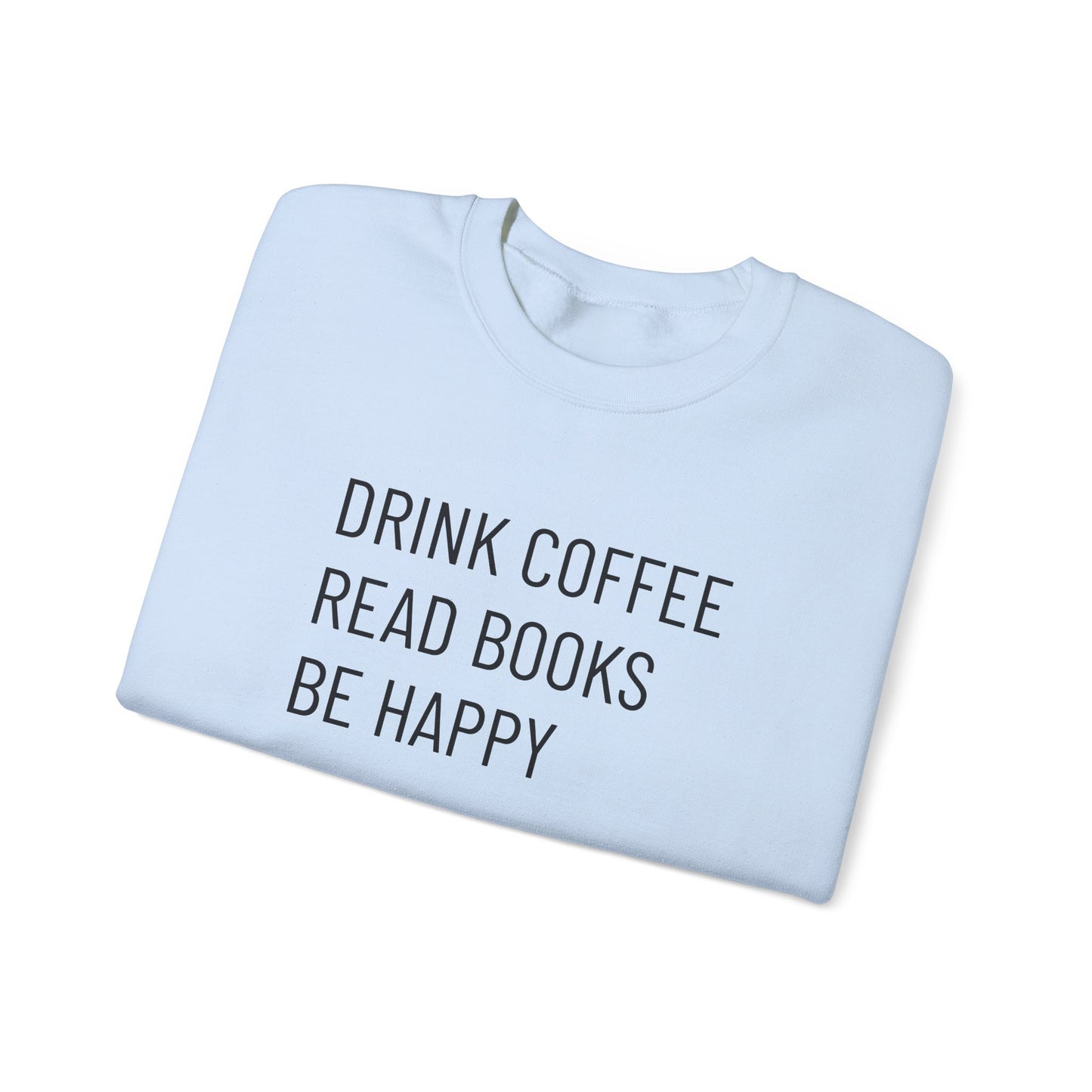 Coffee Books Happy - Unisex Heavy Blend™ Crewneck Sweatshirt