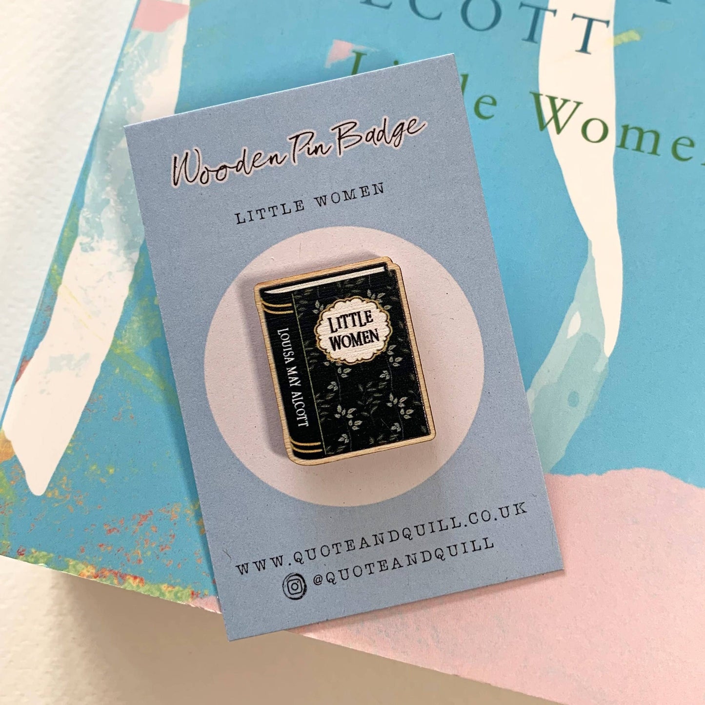Little Women Book Wooden Pin