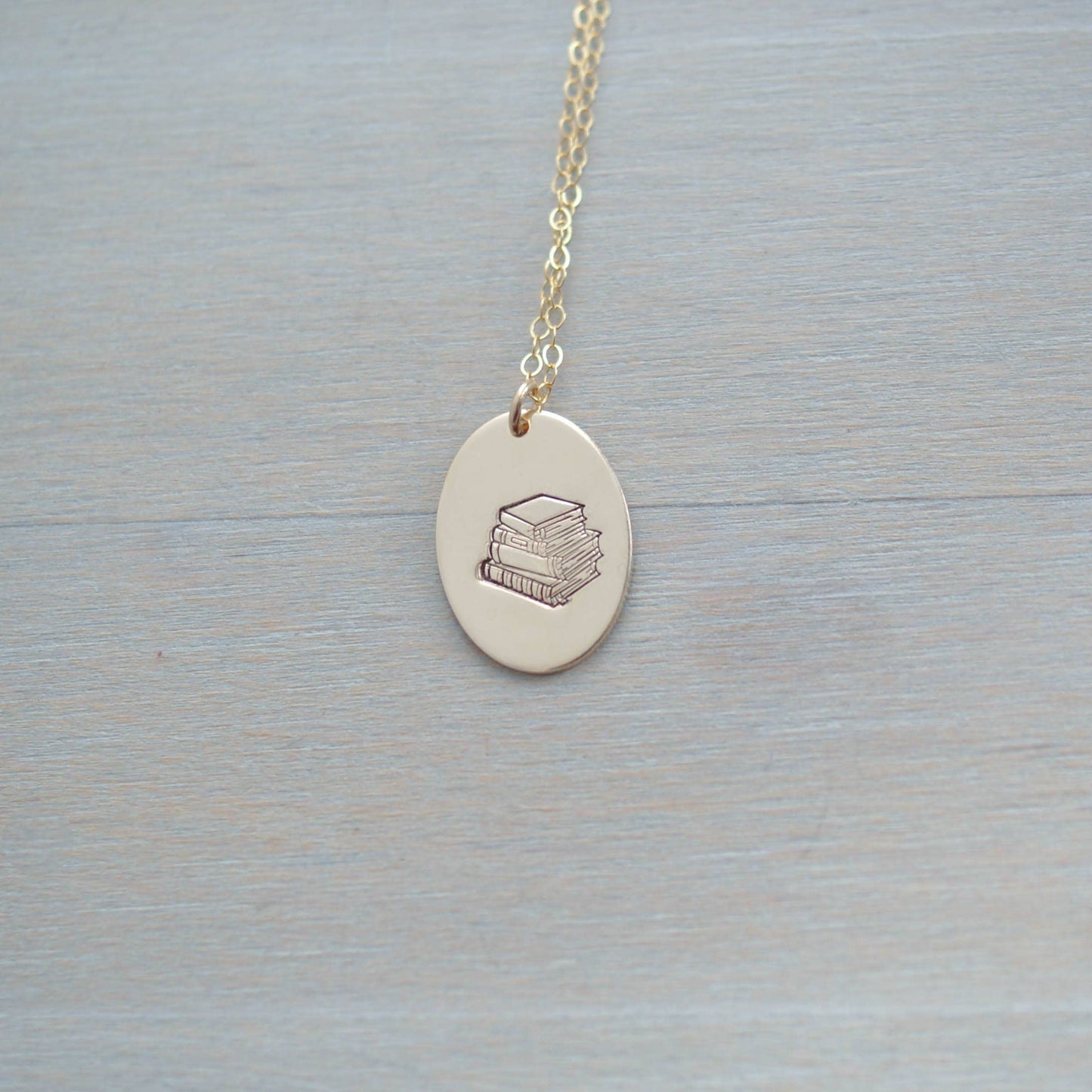 Book Stack Necklace {gold-filled}