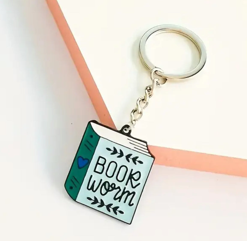 Bookworm Keychain