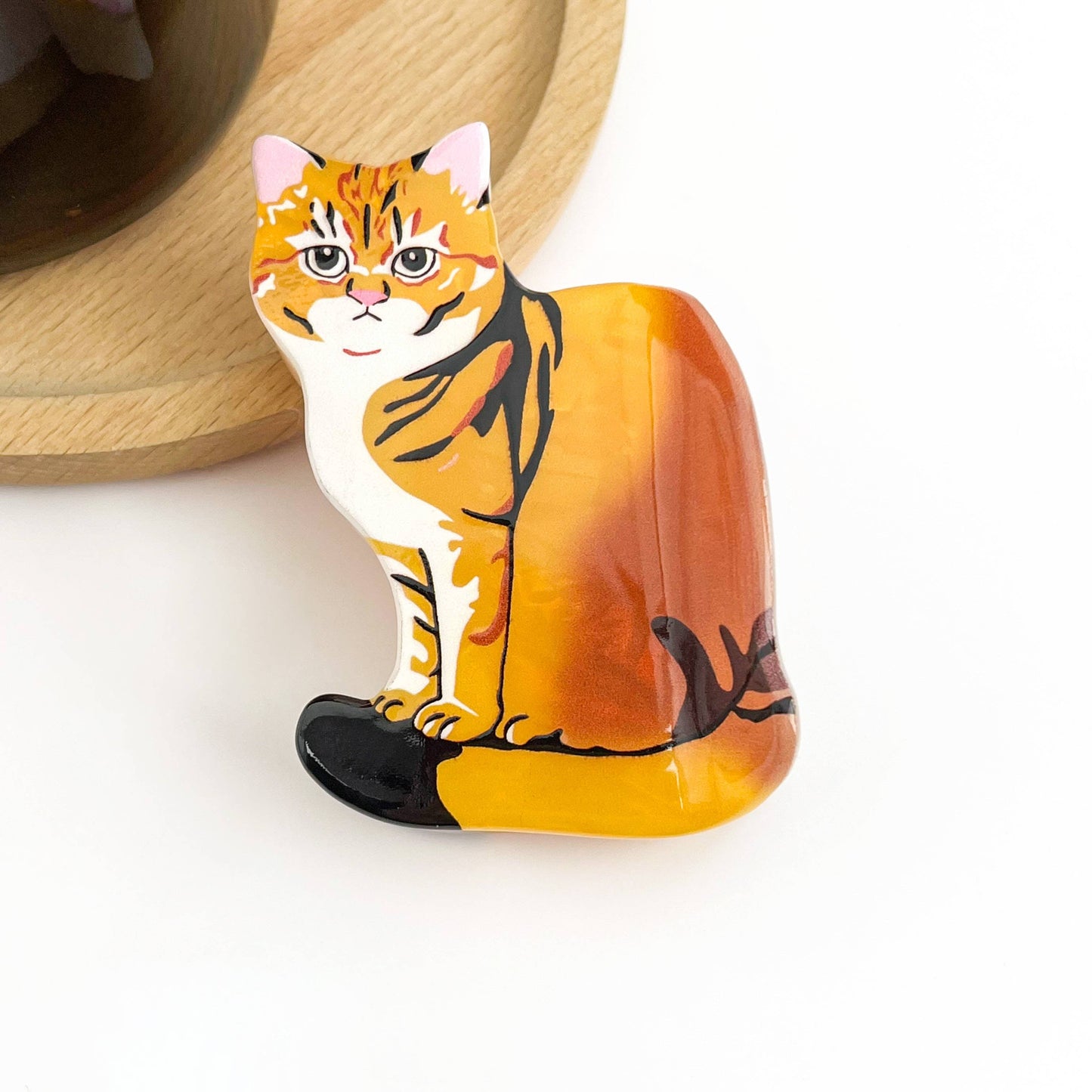 Cute Cat Acetate Hair Claw Clip, Animal Hair Clips