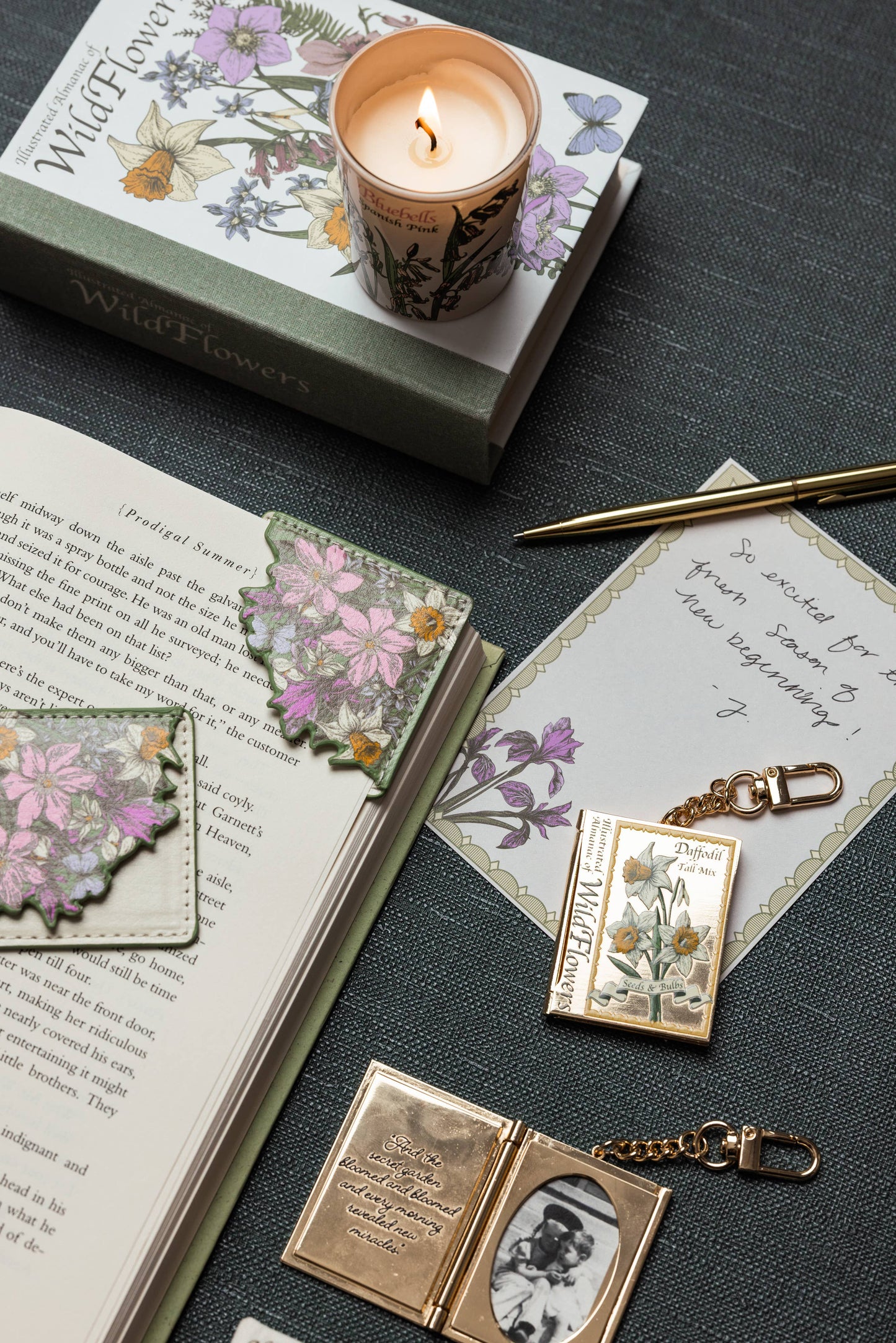 Corner Bookmark Set, Wildflowers