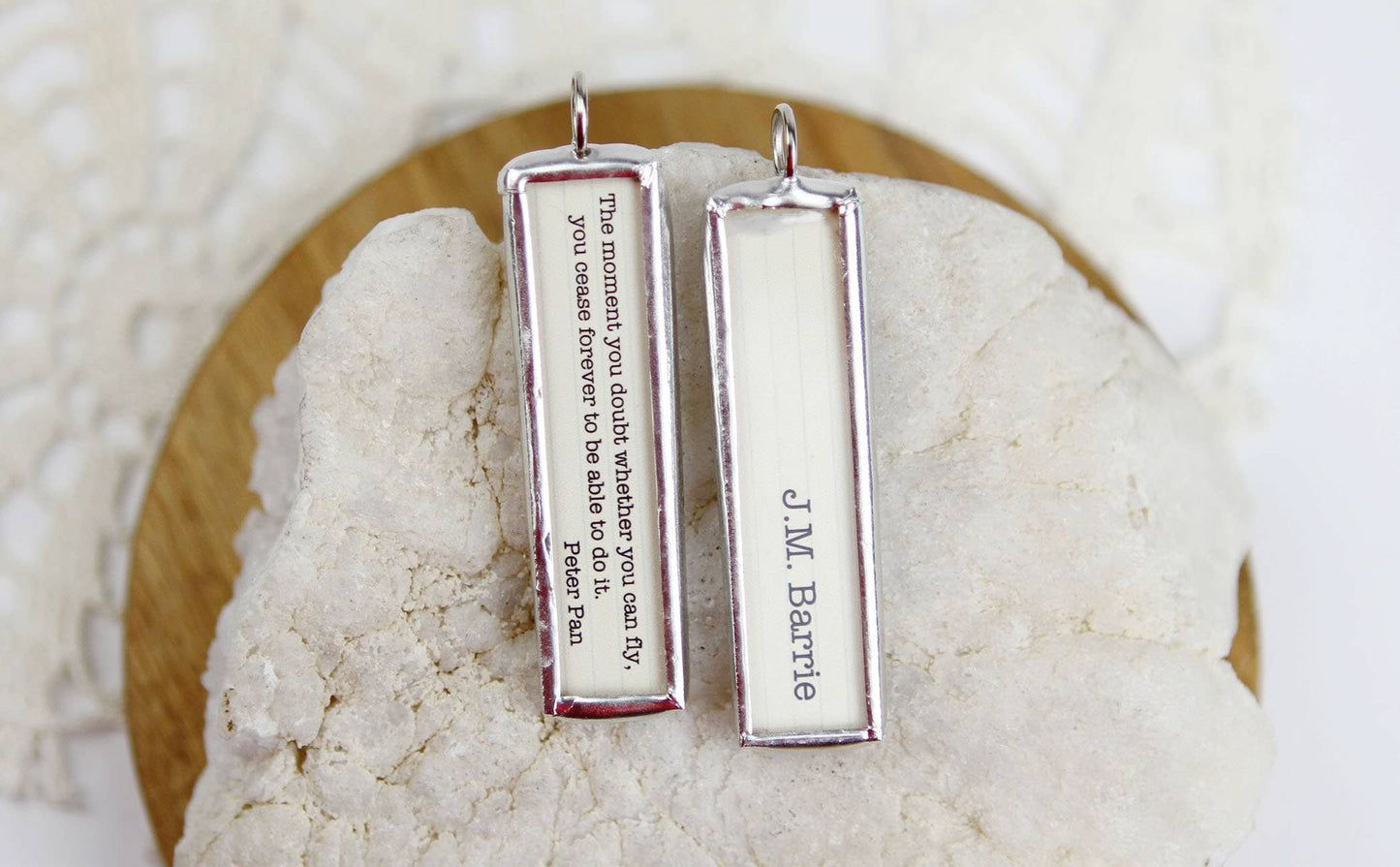 Peter Pan Literary Book Charm