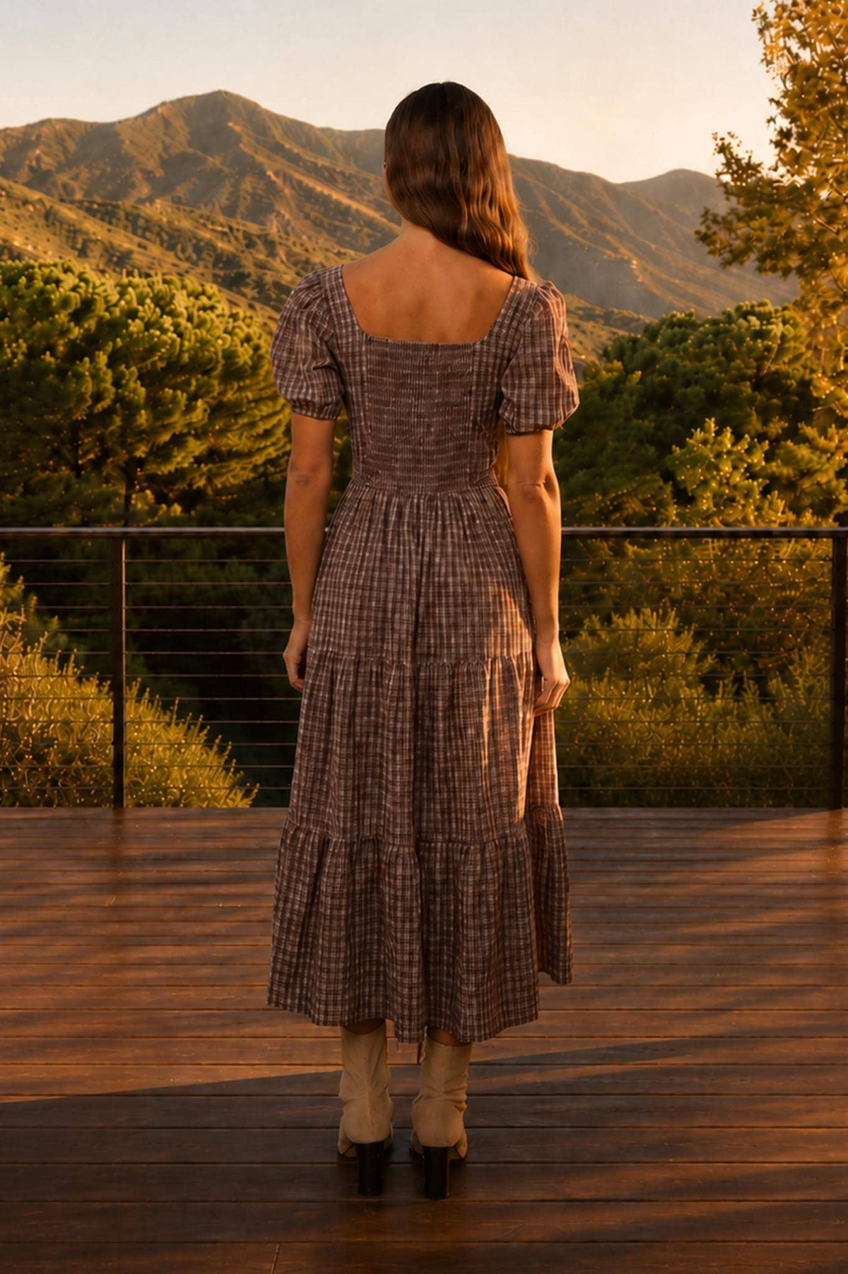 PLAID CORSET DRESS