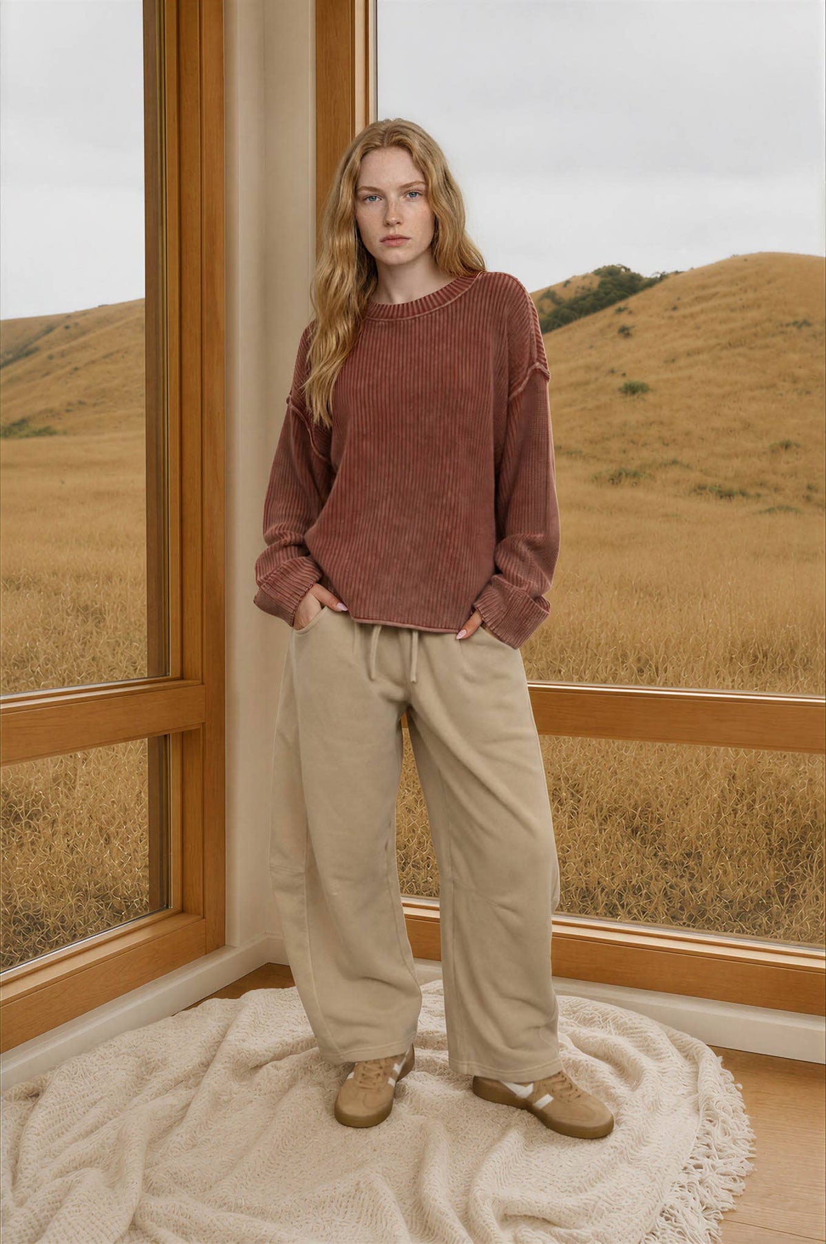 COTTON CUFF SWEATER