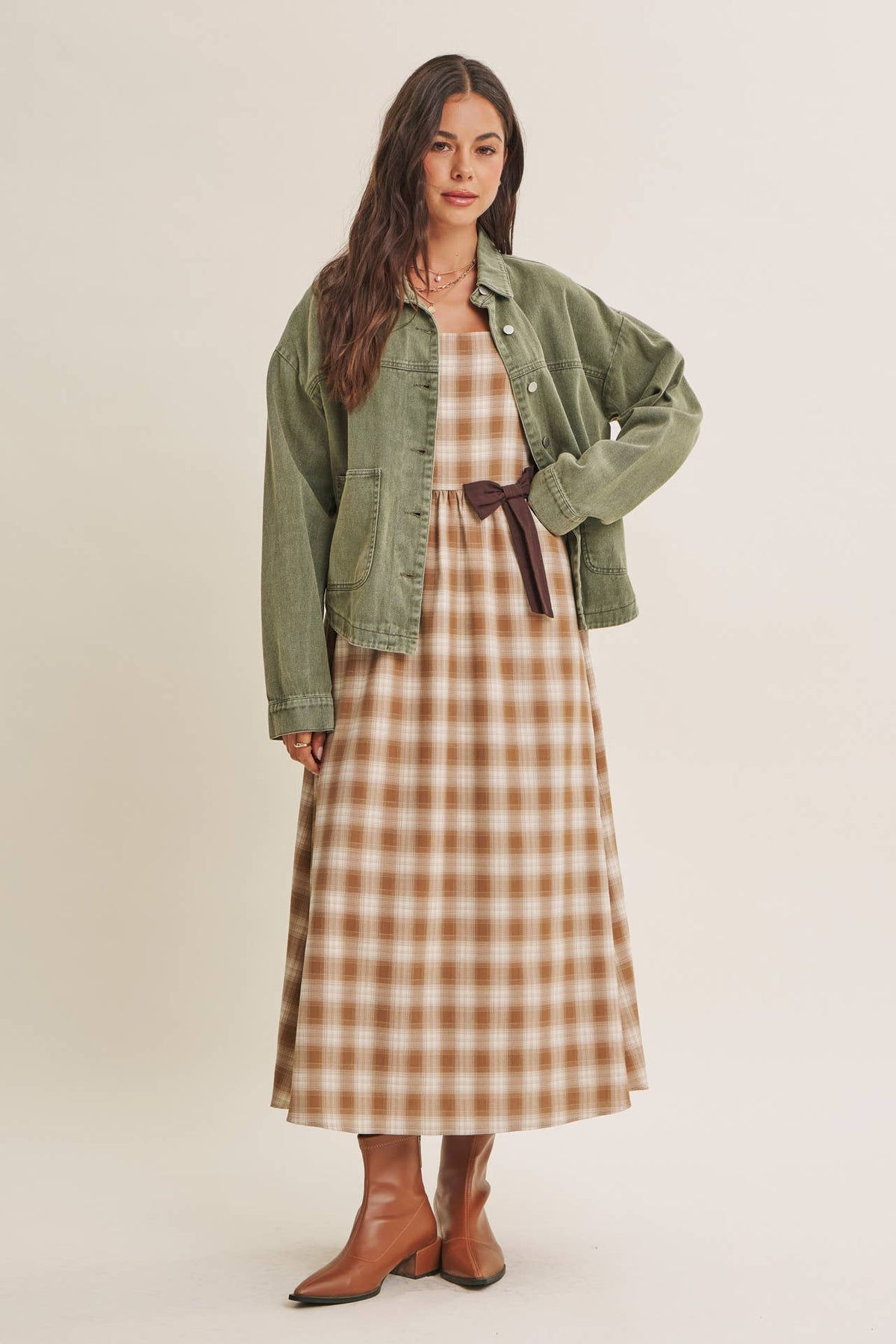 ONE OF A KIND WASHED COTTON TWILL UTILITY OVERSIZED JACKET