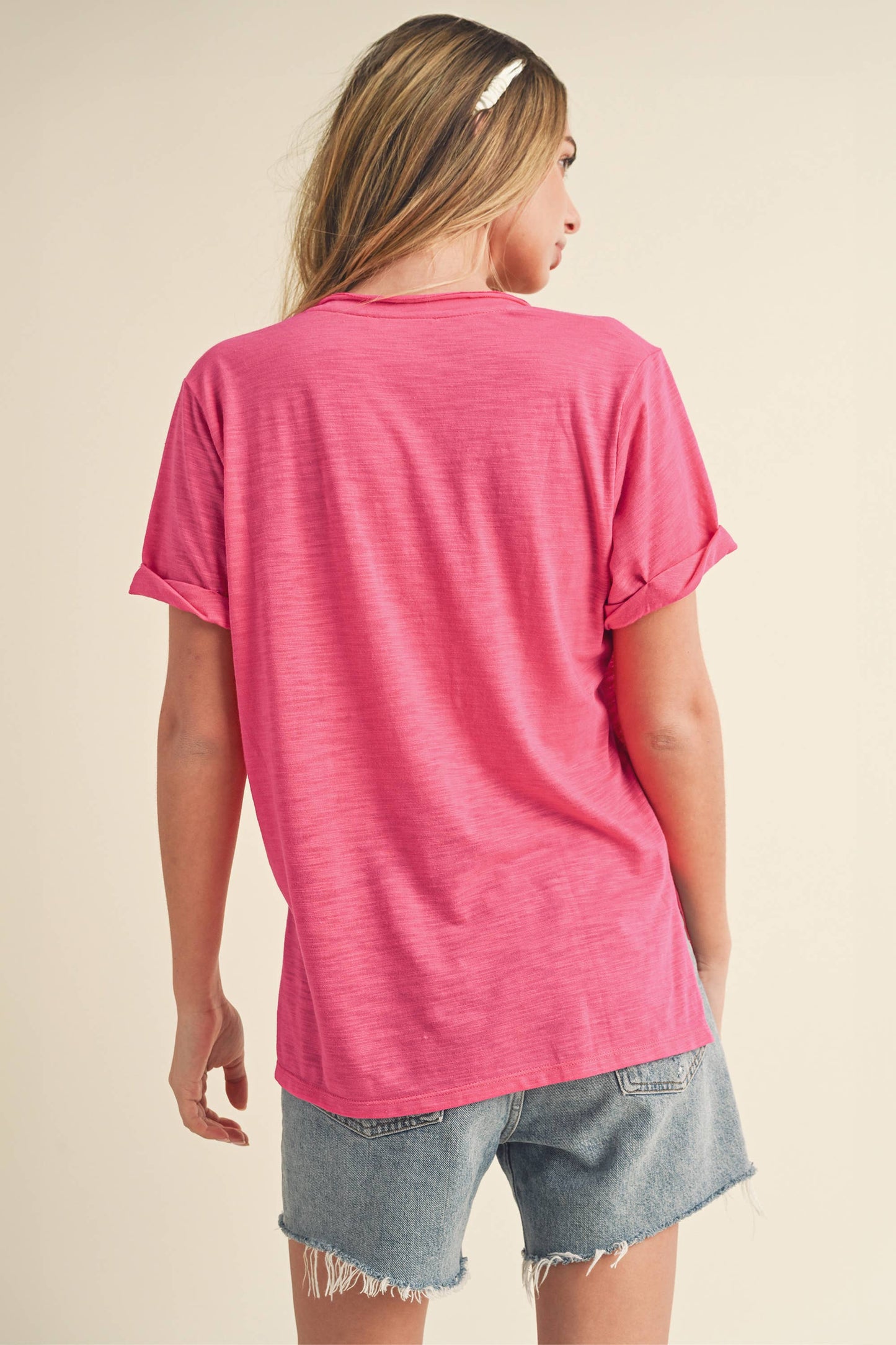 V-Neck Short Sleeve Top