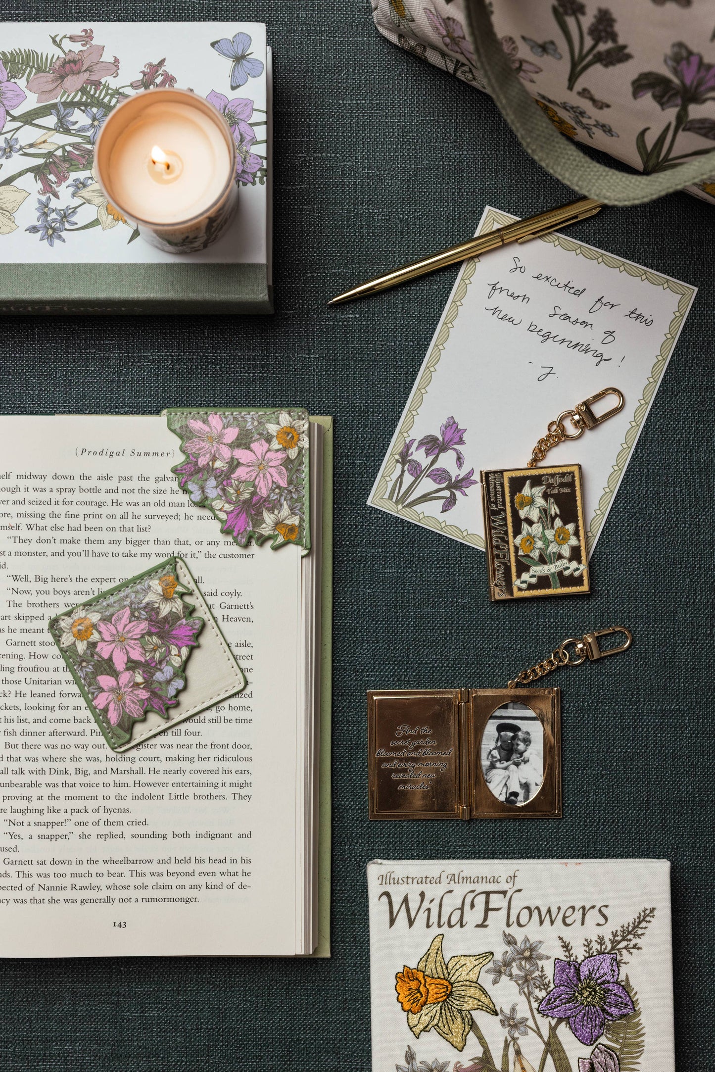 Corner Bookmark Set, Wildflowers