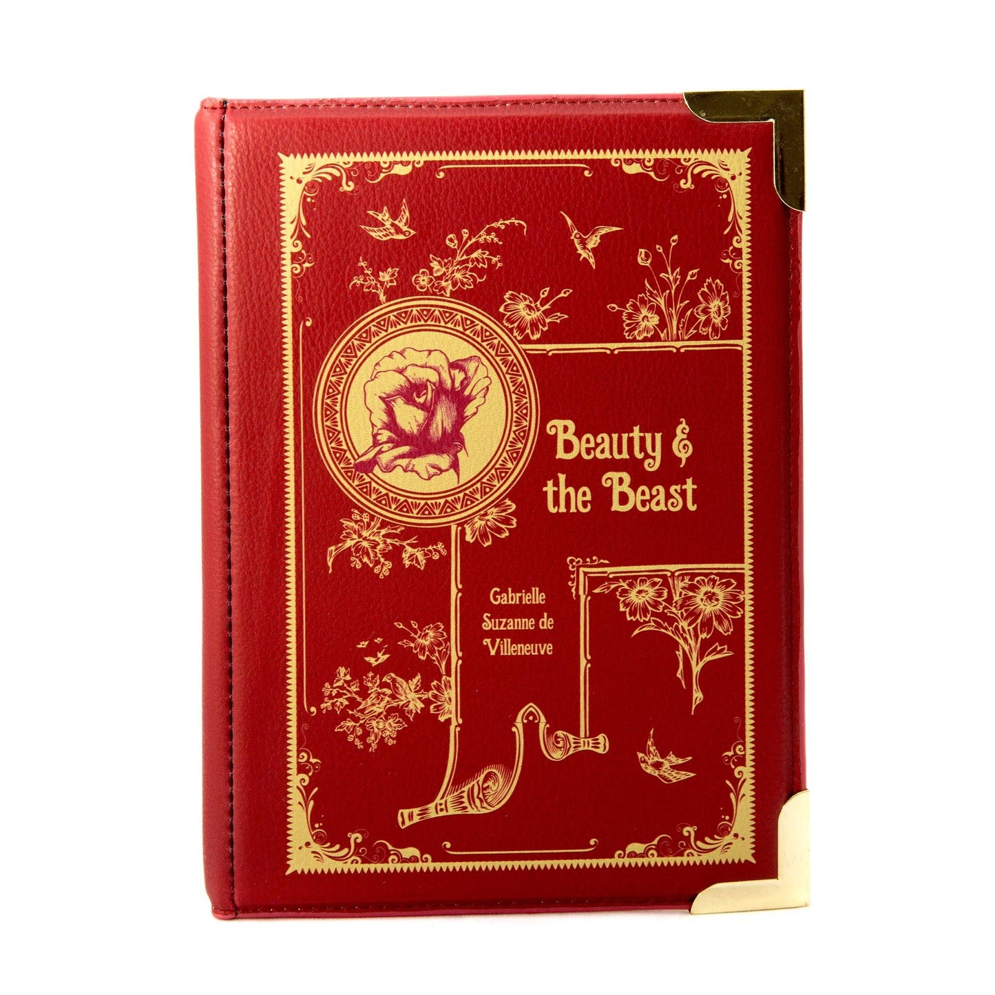 The Beauty and The Beast Book Crossbody Vegan Handbag: Large