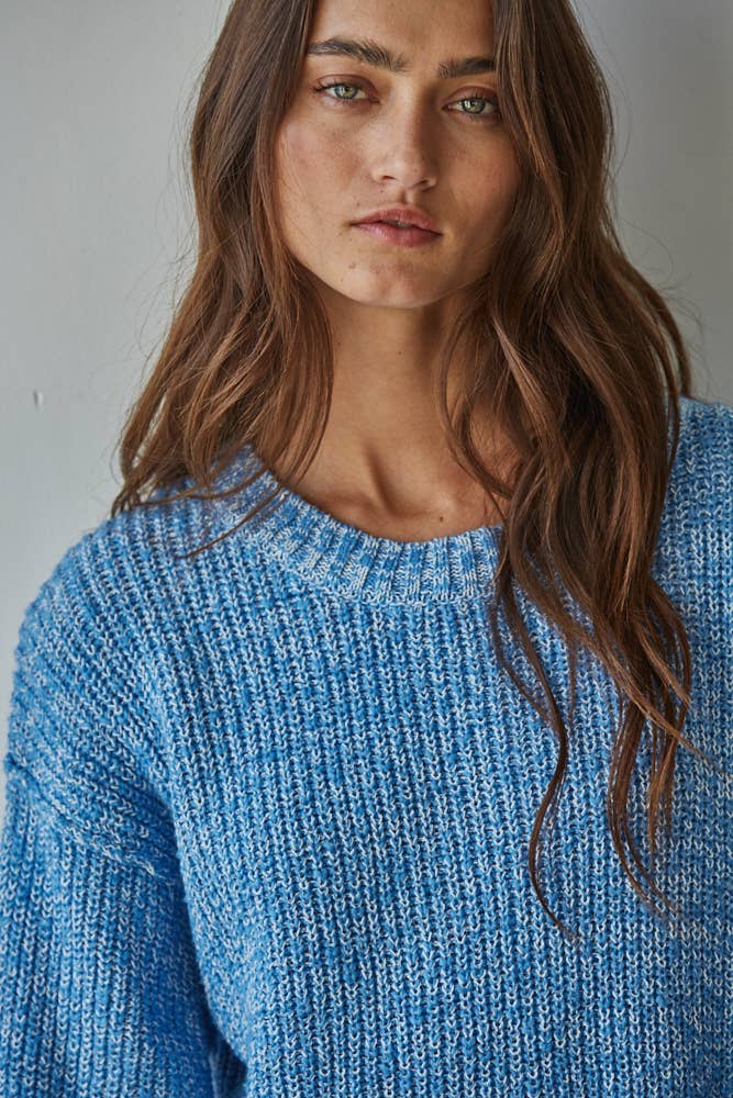 Butter Yellow 100% Cotton Ribbed Sweater