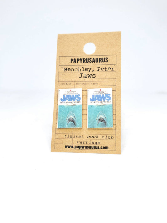 Tiniest Book Club Earrings- Jaws