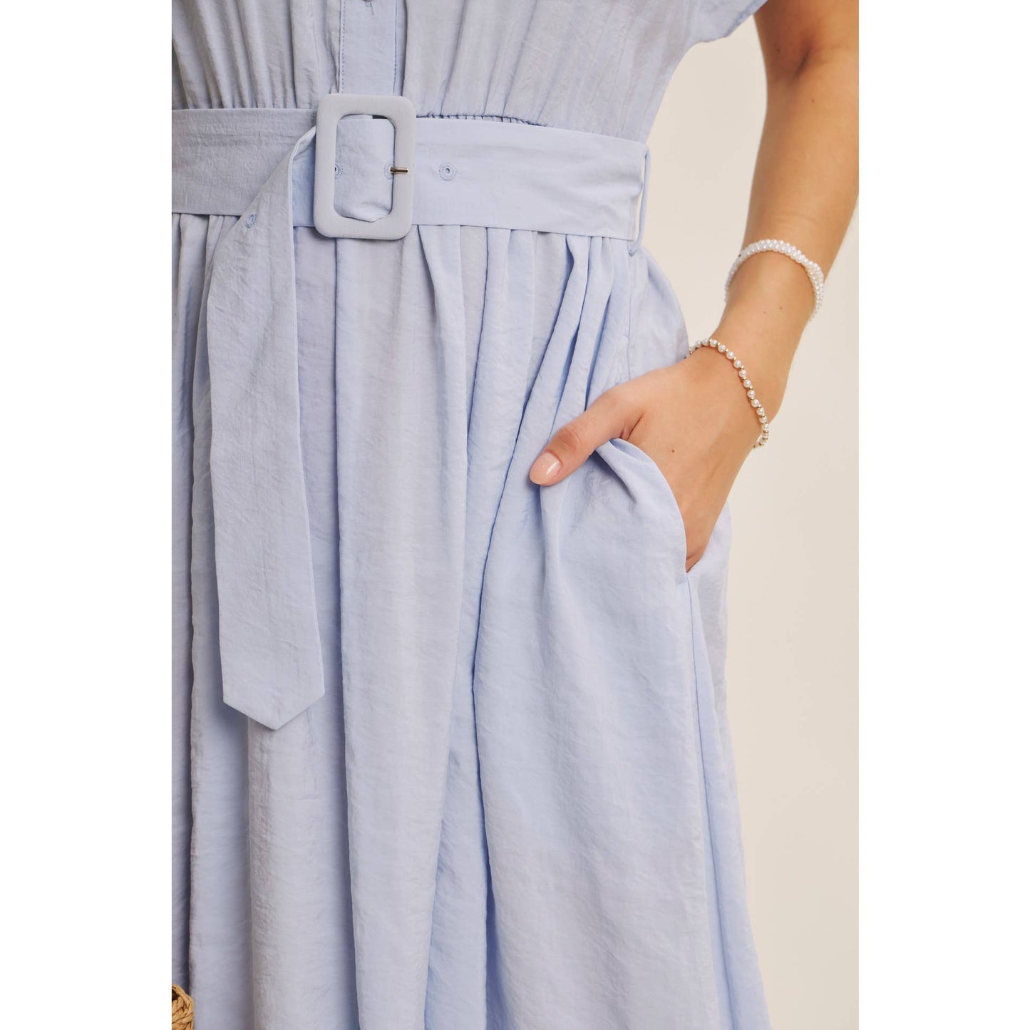 PICNIC PERFECT MIDI DRESS WITH BELT