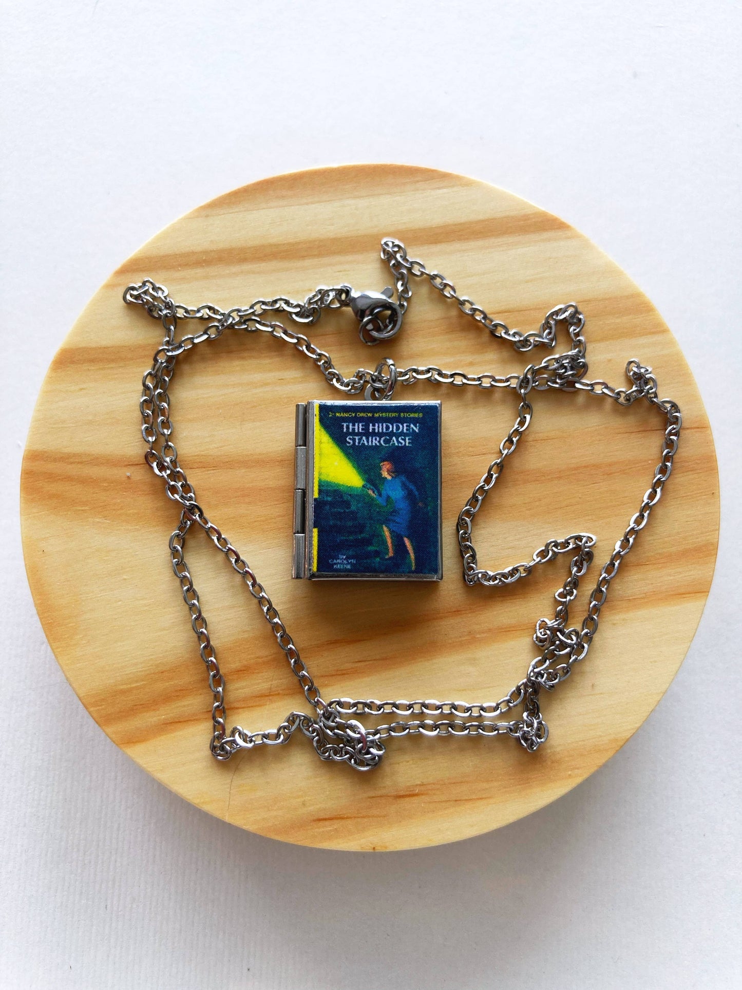 Book Locket Nancy Drew The Hidden Staircase: Stainless Steel