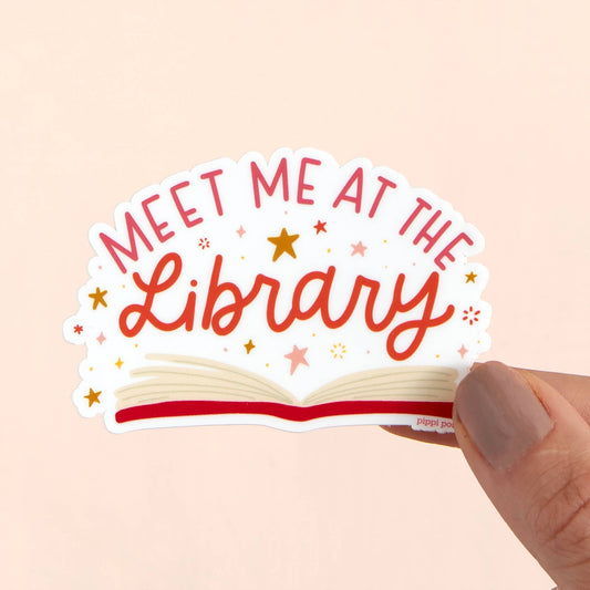 Meet Me At The Library Decal Sticker