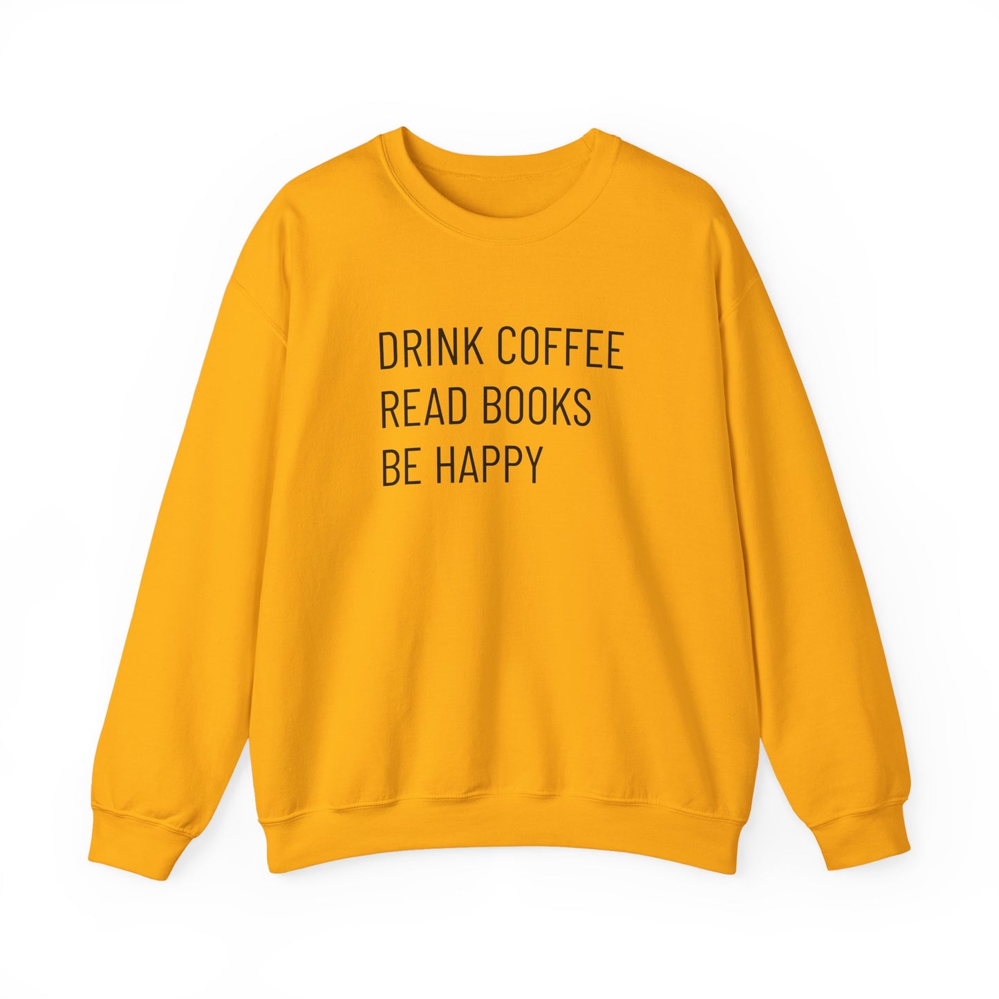 Coffee Books Happy - Unisex Heavy Blend™ Crewneck Sweatshirt