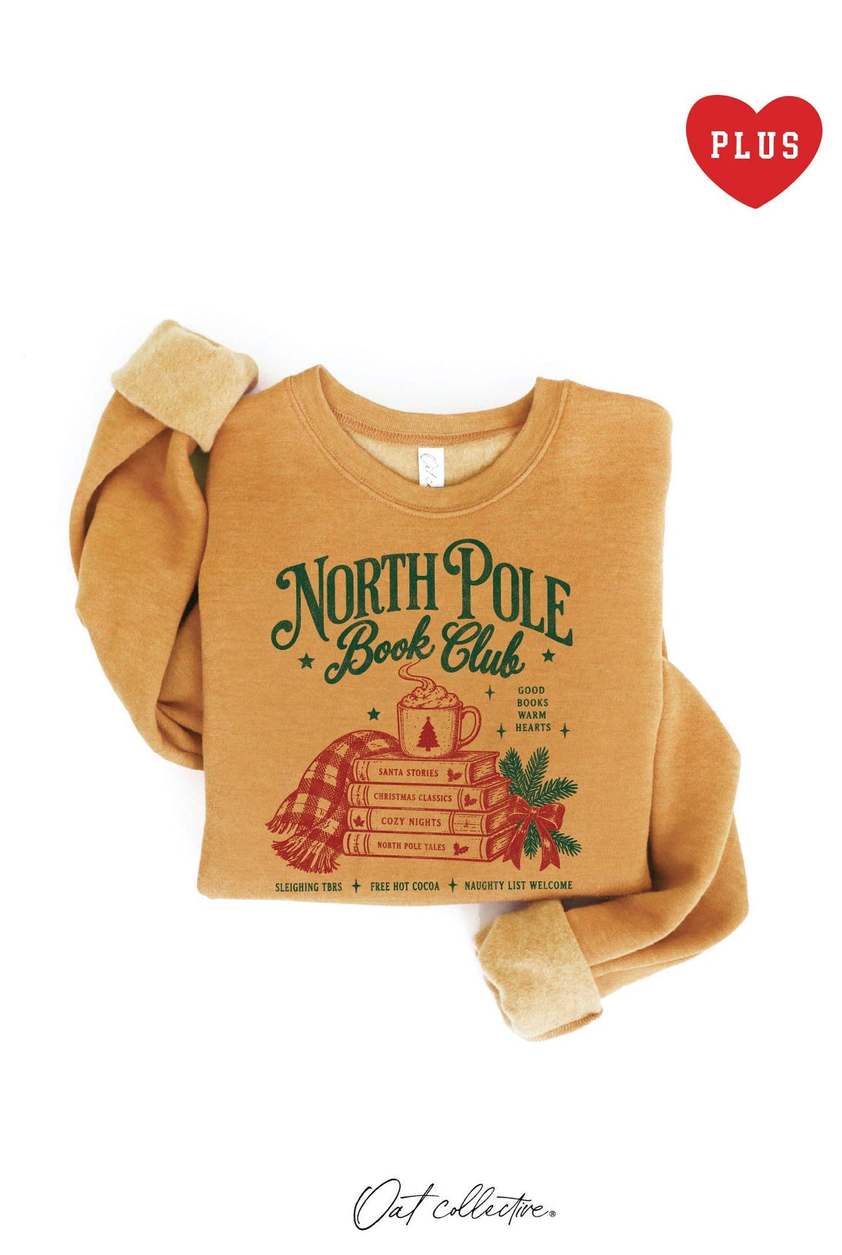NORTH POLE BOOK CLUB Plus Graphic Sweatshirt