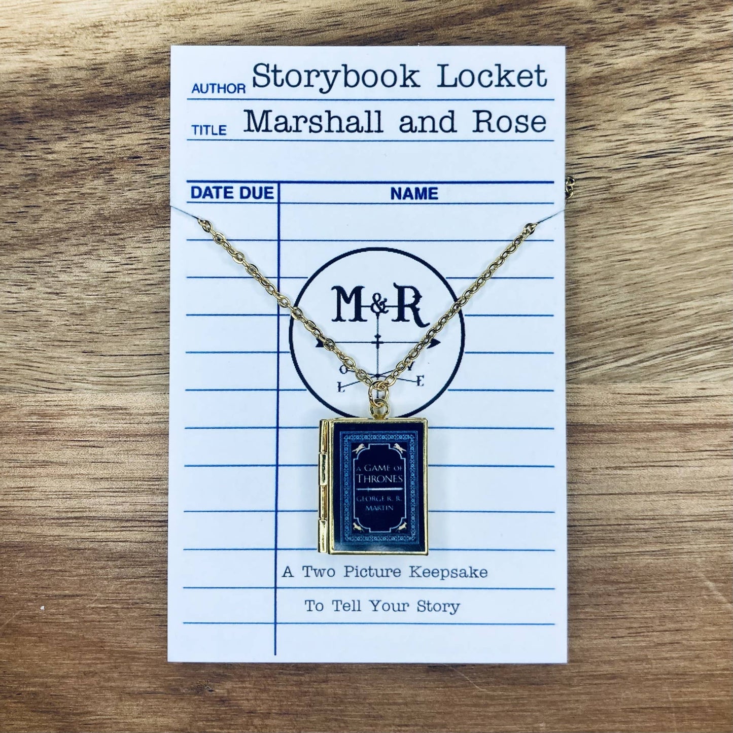 Book Locket Game of Thrones