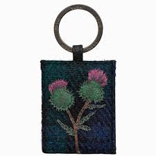 Harris Tweed + Thistle Keyring