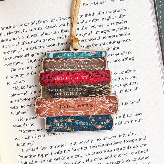 Bronte Sisters Book Stack Decoration