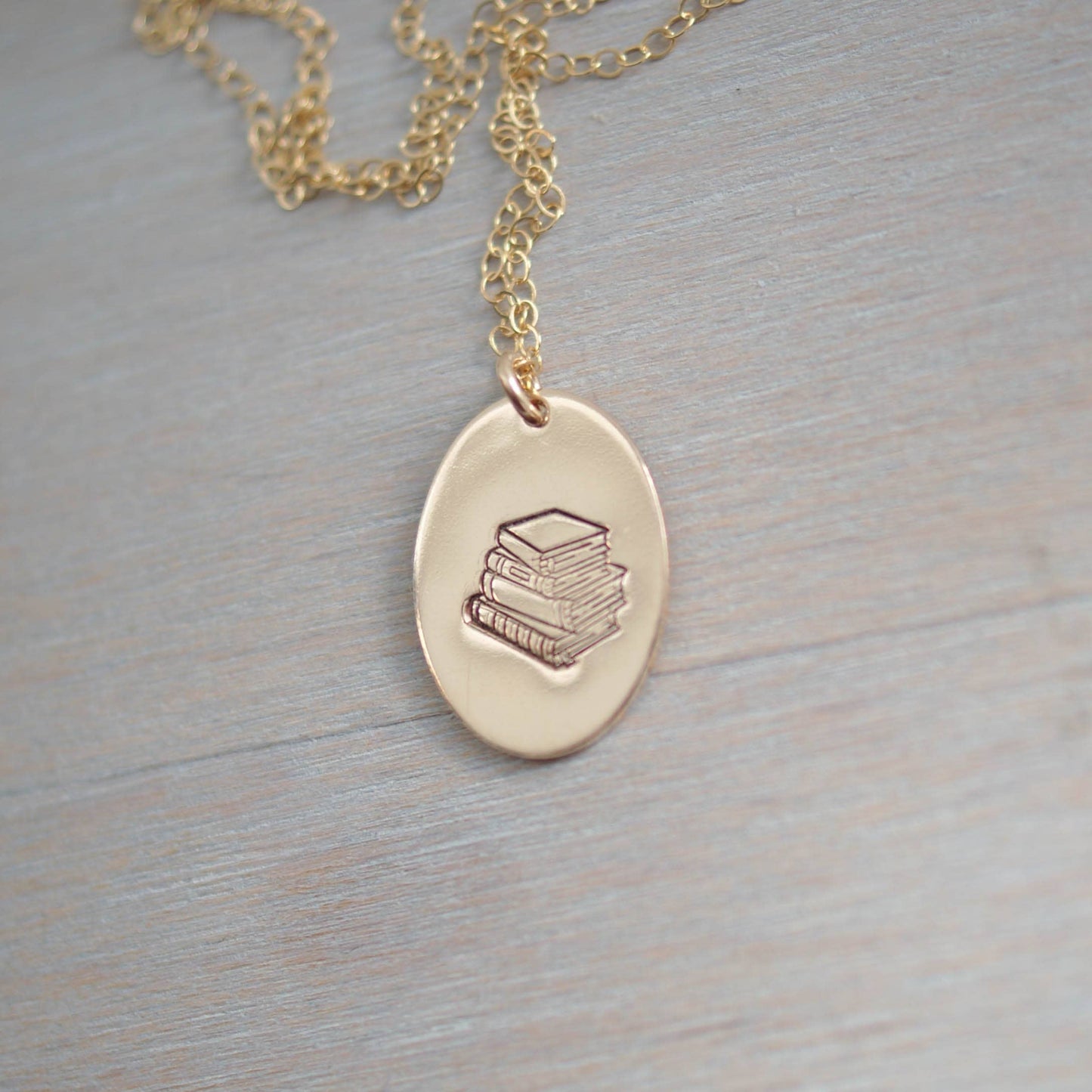 Book Stack Necklace {gold-filled}