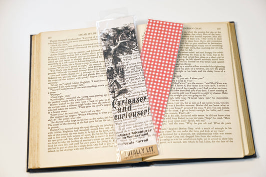 Totally Lit Bookmark- Alice in Wonderland