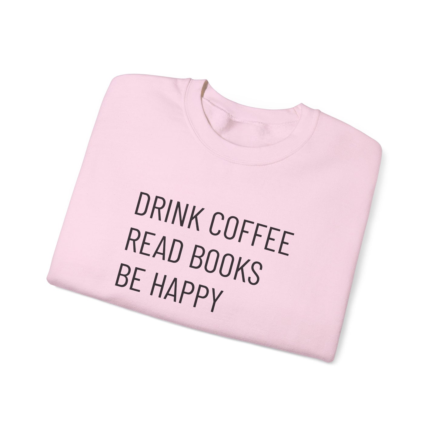 Coffee Books Happy - Unisex Heavy Blend™ Crewneck Sweatshirt