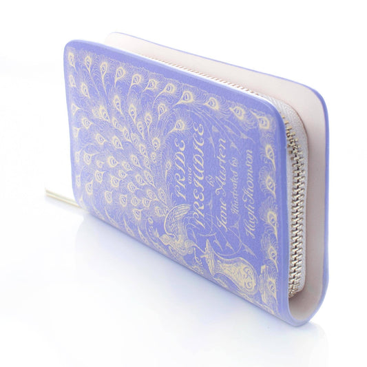 Pride and Prejudice Purple Jane Austen Zip Around Wallet