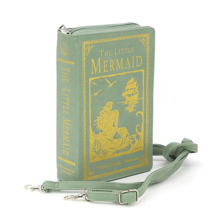 The Little Mermaid Book Clutch Bag: Green