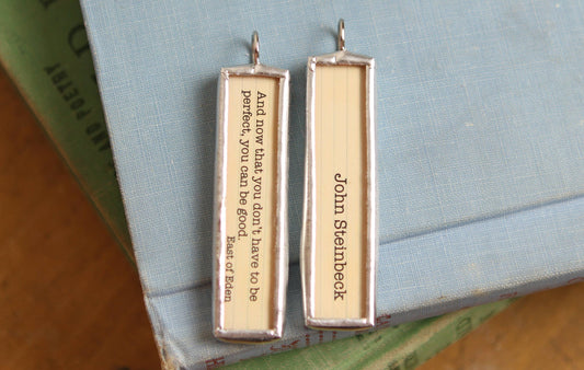 East of Eden John Steinbeck Literary Book Charm