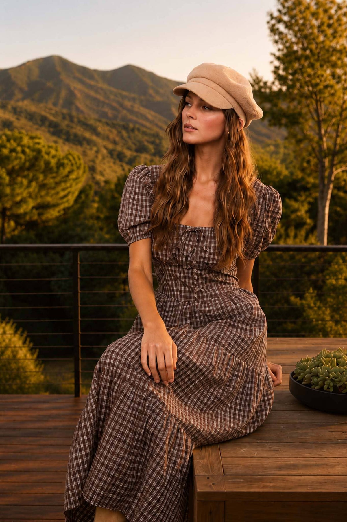 PLAID CORSET DRESS