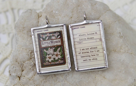 Little Women Vintage Book Cover Charm