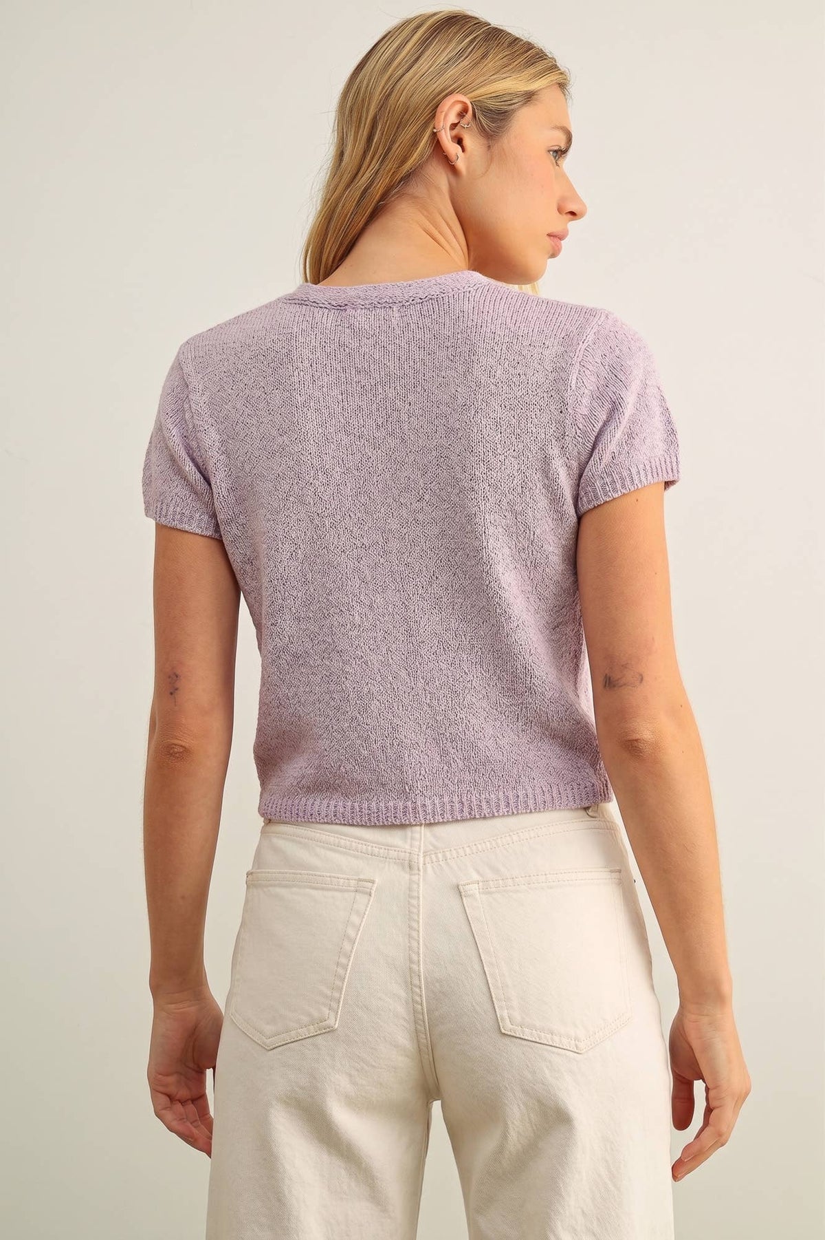CAP SLEEVE BUTTON FRONT TOP