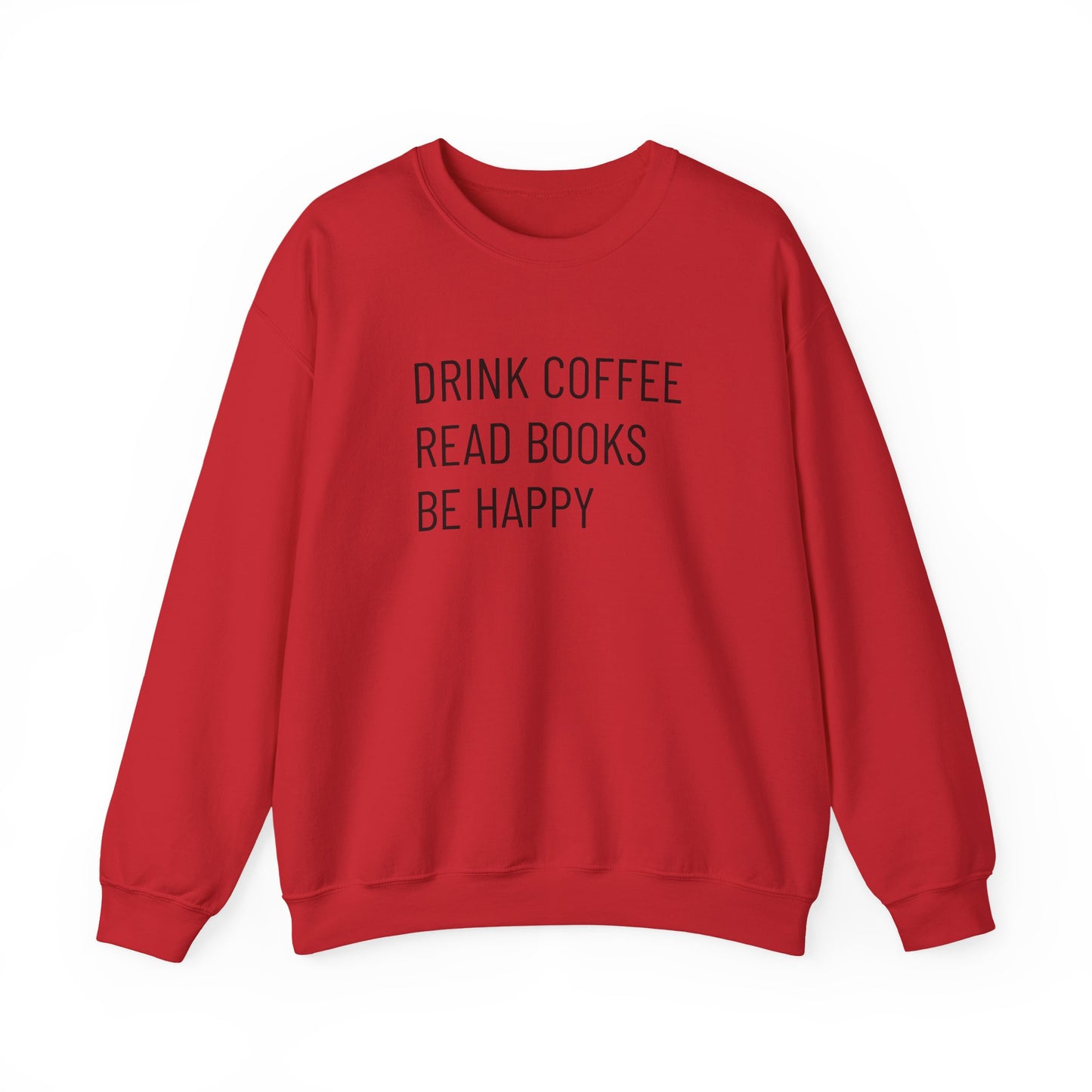 Coffee Books Happy - Unisex Heavy Blend™ Crewneck Sweatshirt