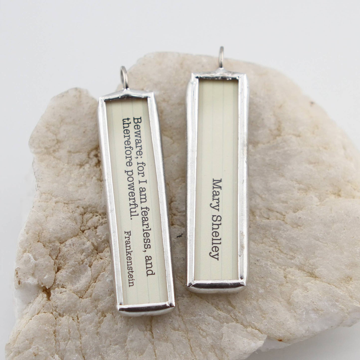 Frankenstein Mary Shelley Literary Quote Charm Necklace