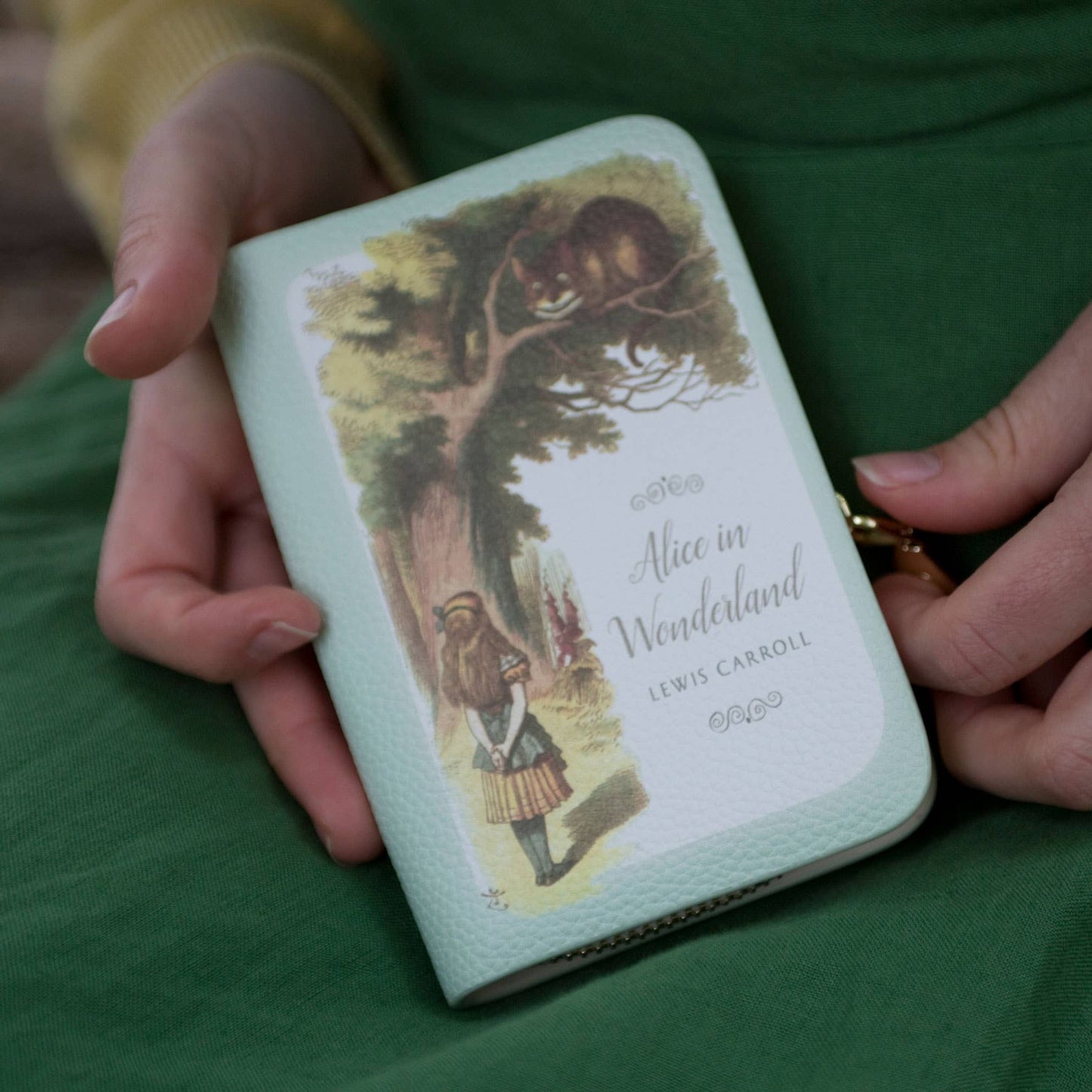 Alice Turquoise Book Zip Around Wallet