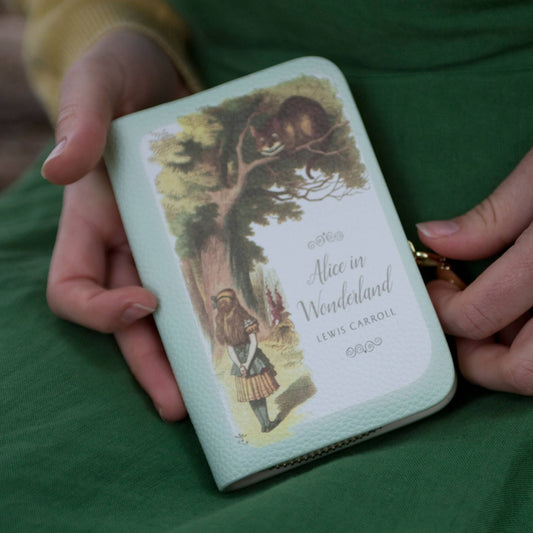Alice Turquoise Book Zip Around Wallet