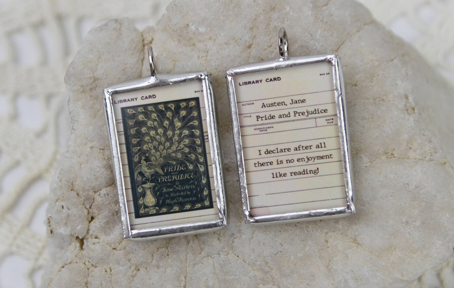 Pride and Prejudice Vintage Book Cover Charm