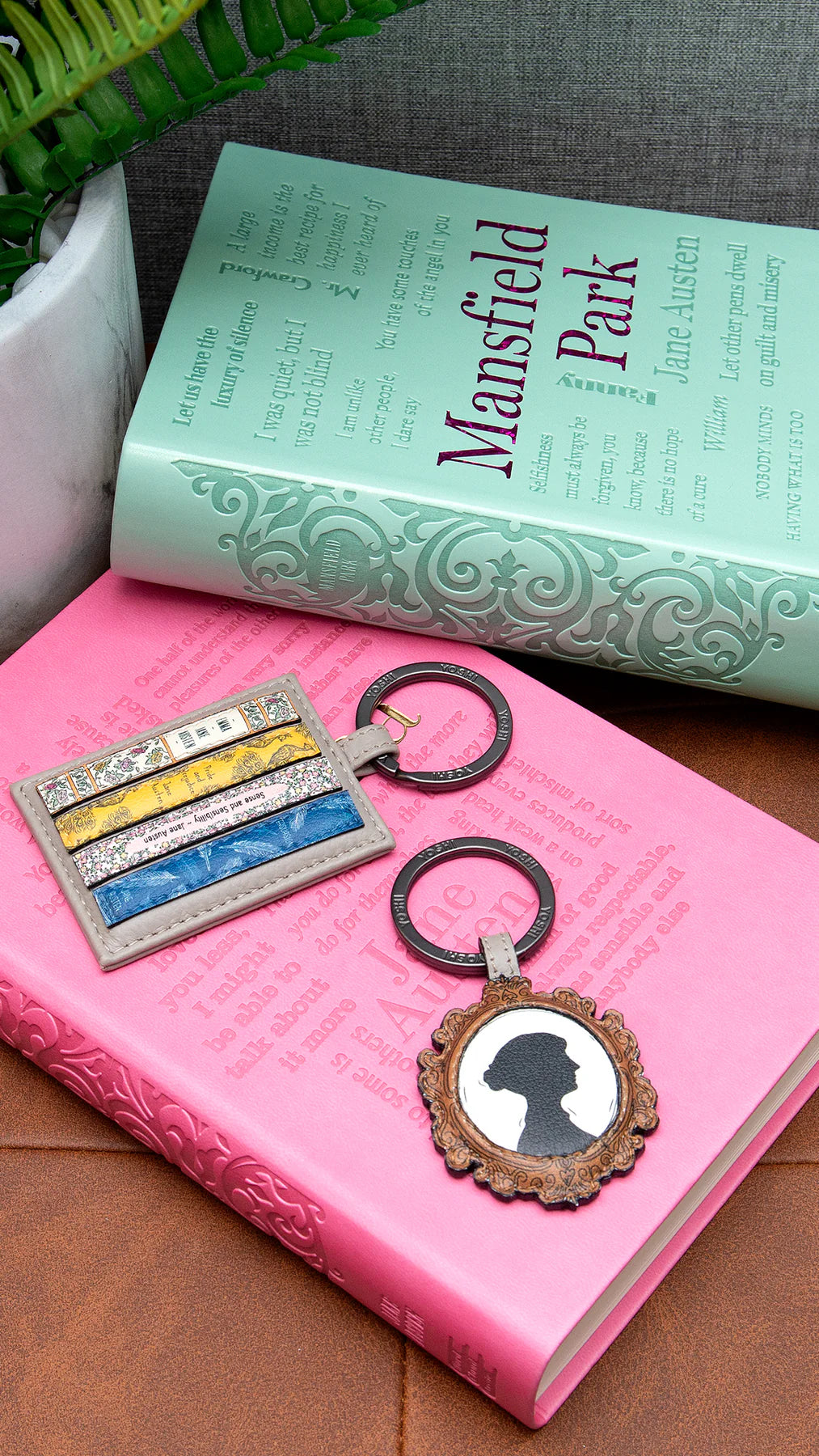 Jane Austen Leather Keyring