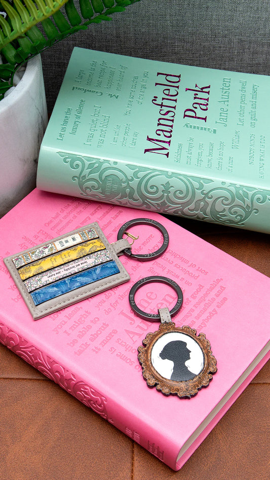 Jane Austen Leather Keyring