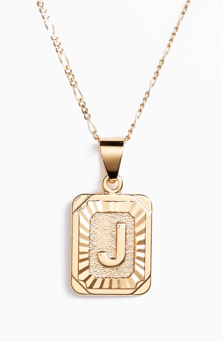 INITIAL CARD NECKLACE