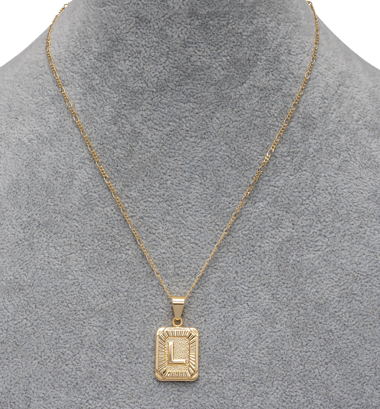 INITIAL CARD NECKLACE